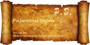 Pajenszky Dalma névjegykártya